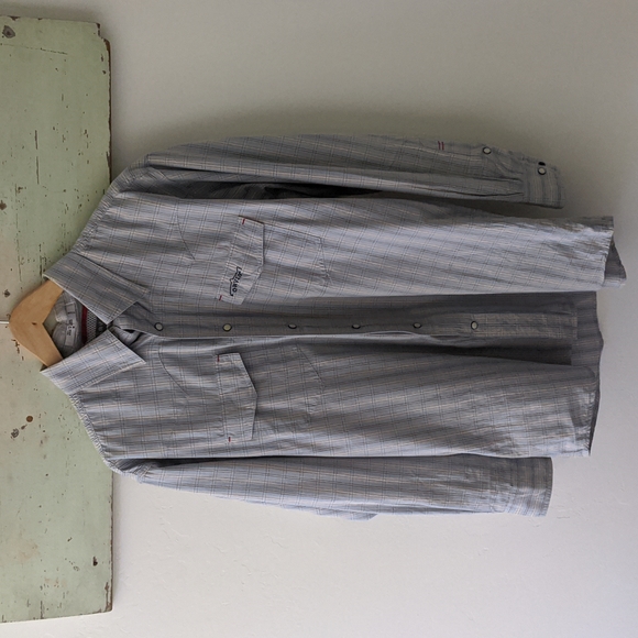 ORVIS I Trout Bum Long Sleeve Plaid Western Style Vented Shirt, M - Picture 2 of 15